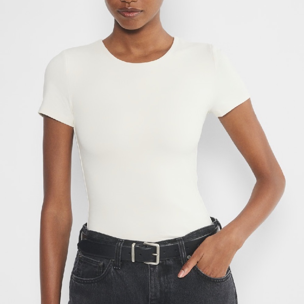 Aritzia Cream Contour Top